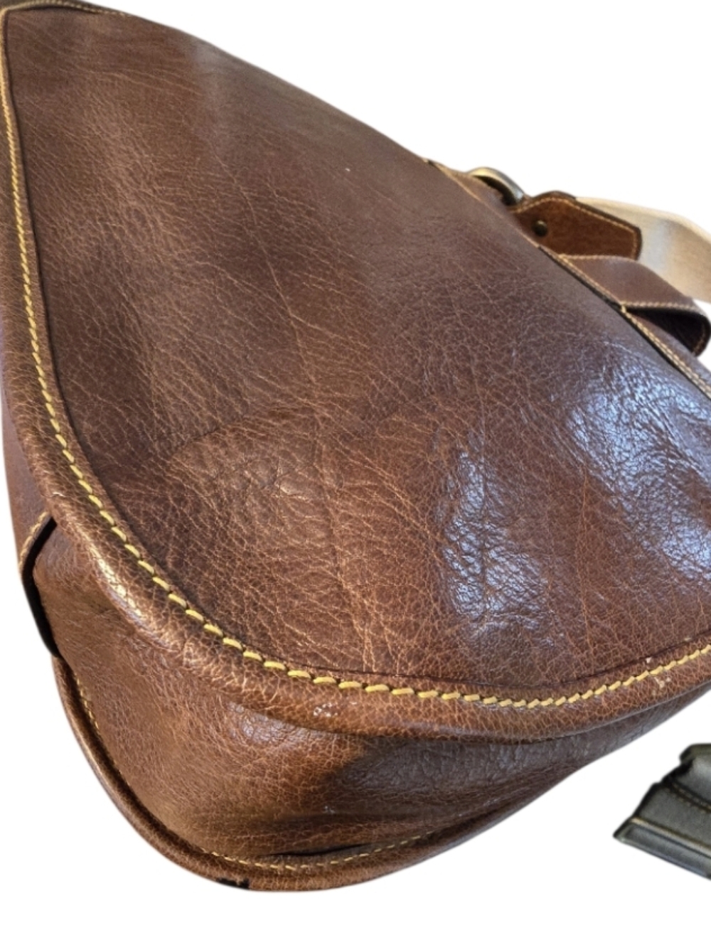 Bally Vintage Made In Italy Saddle Crossbody Bag With Vintage Bally Dustbag - Picture 16 of 16
